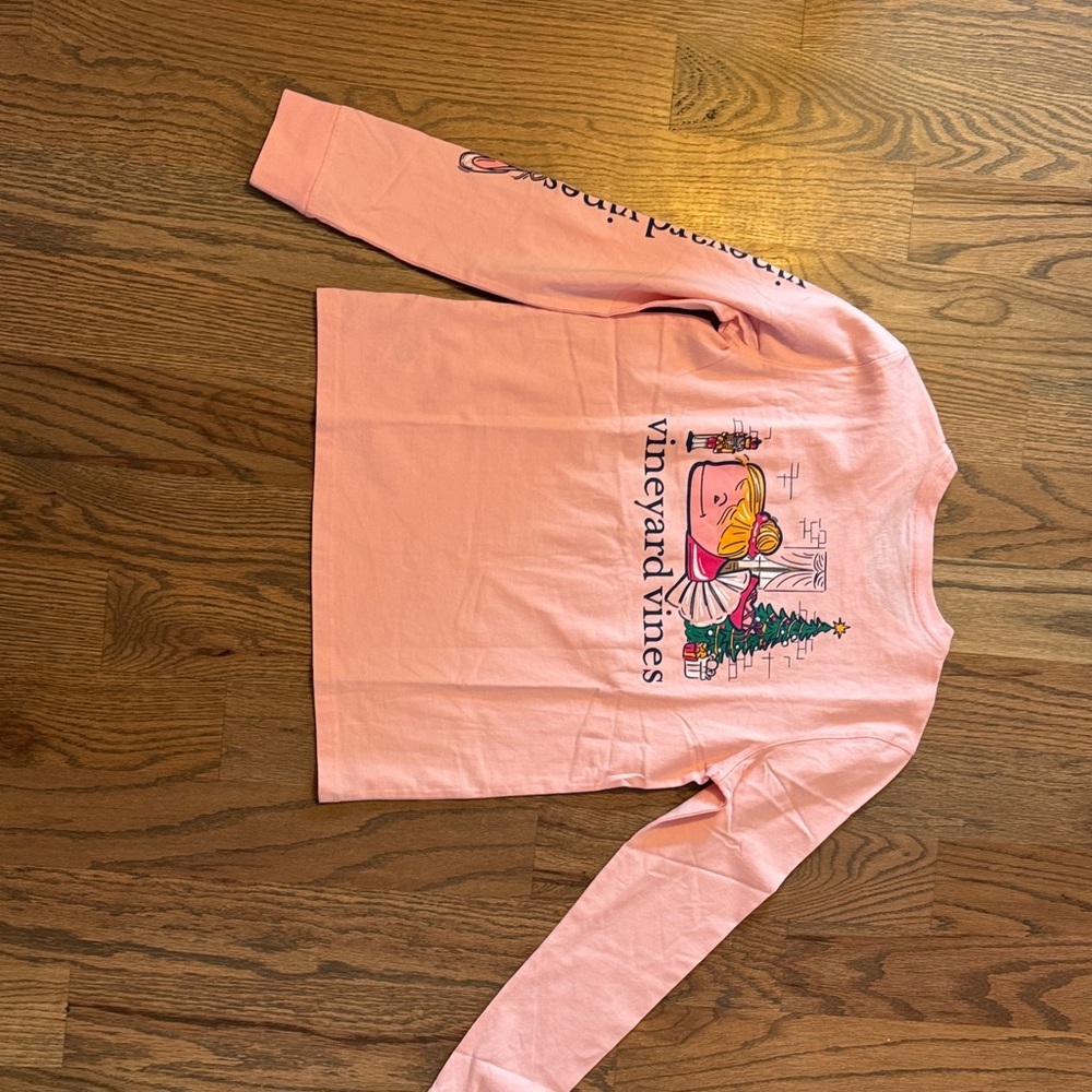 Vineyard Vines Kids Light Pink Long Sleeve Tee - Picture 5 of 5